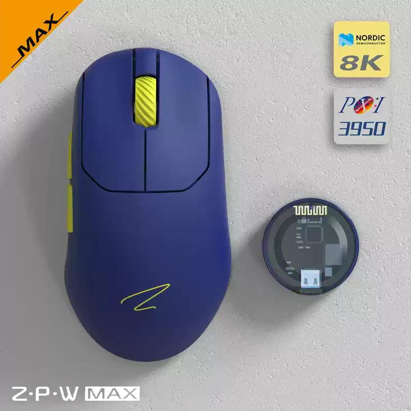 Zaopin ZPW PAW3950 8K Wireless 47g Gaming Mouse - Version:ZPW MAX - Color Version:Blue