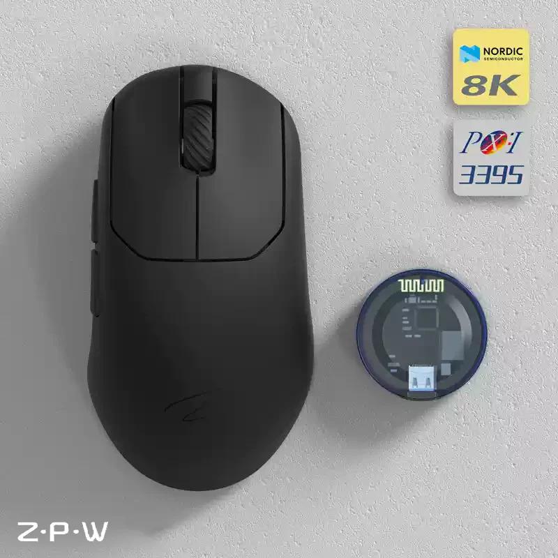 Zaopin ZPW PAW3950 8K Wireless 47g Gaming Mouse - Version:ZPW - Color Version:Black