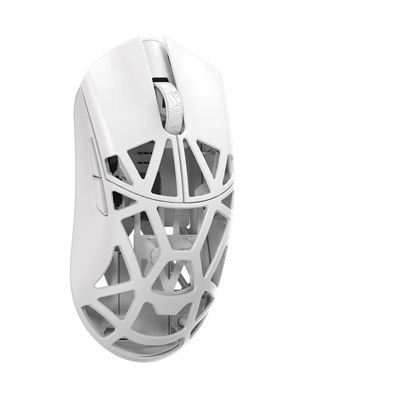 WLMOUSE Beast X Mini Pro Magnesium Gaming Mouse - Switches:OMRON Opticals - Color Type:Milky White-Solid Sides