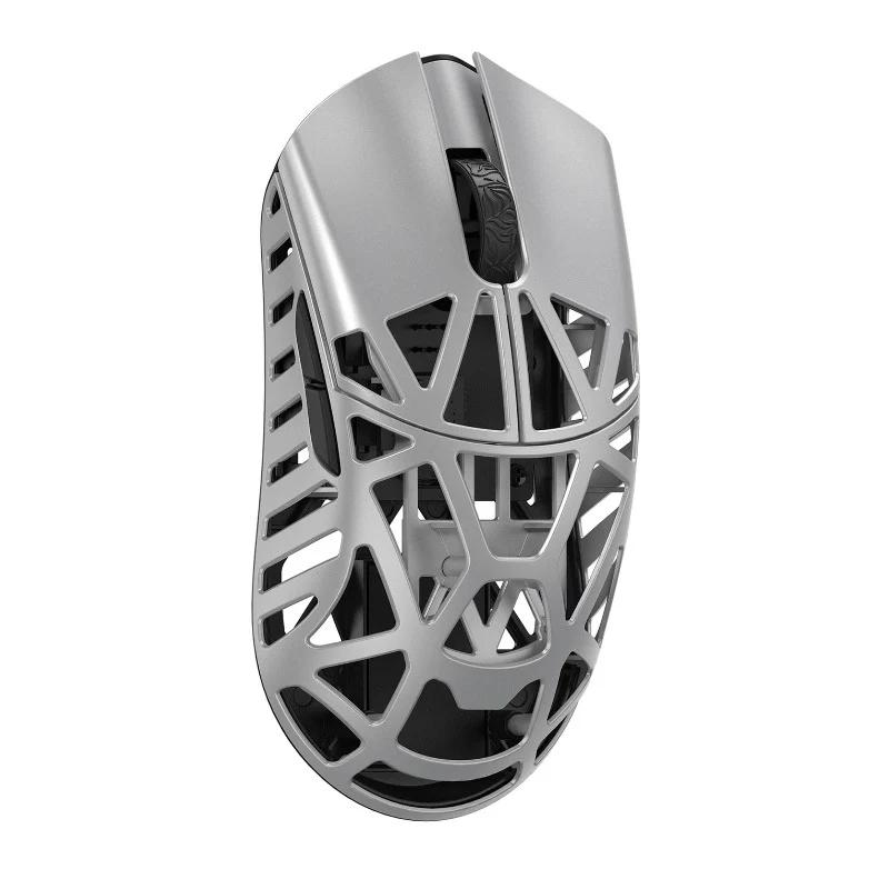 WLMOUSE Beast X Mini Pro Magnesium Gaming Mouse - Switches:OMRON Opticals - Color Type:Silver-Side Slits