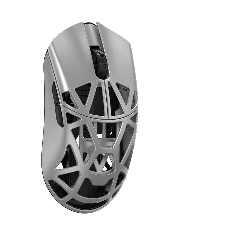 WLMOUSE Beast X Mini Pro Magnesium Gaming Mouse - Switches:OMRON Opticals - Color Type:Silver-Solid Sides