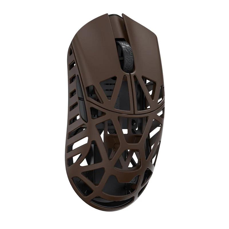 WLMOUSE Beast X Mini Pro Magnesium Gaming Mouse - Switches:OMRON Opticals - Color Type:Deep Cocoa-Side Slits