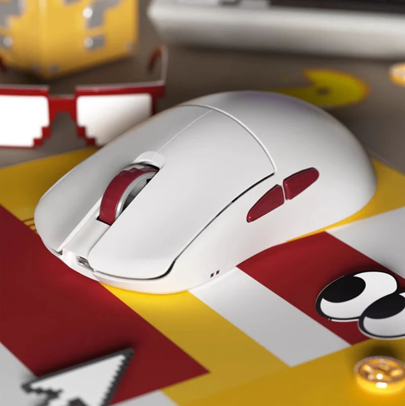 JAMESDONKEY RSR5 PAW3950 8K Wireless Mouse - Version:RSR5s White - Switch:PAW3395