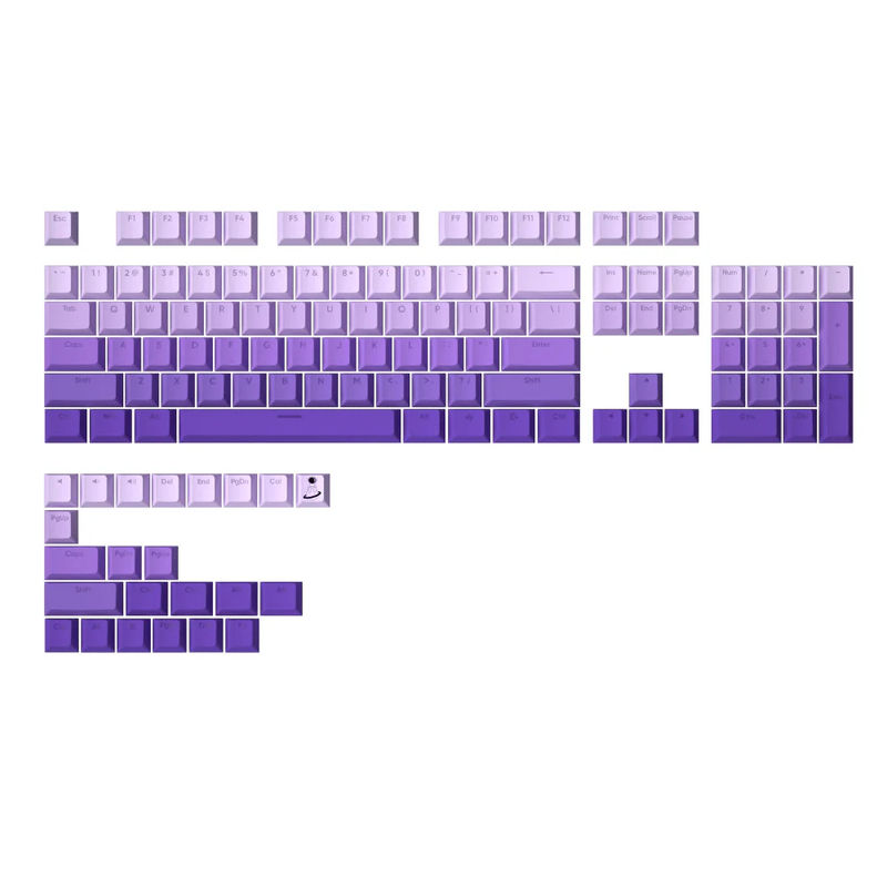 YUNZII Gradient Cherry Profile Keycap Set - Type:Purple