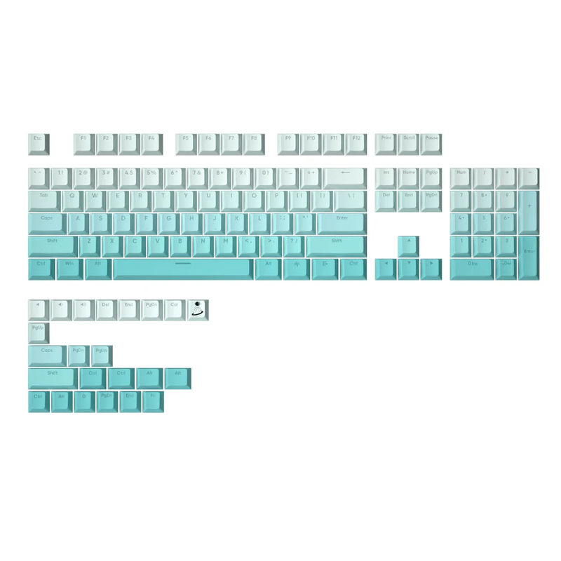 YUNZII Gradient Cherry Profile Keycap Set - Type:Tiffany Blue