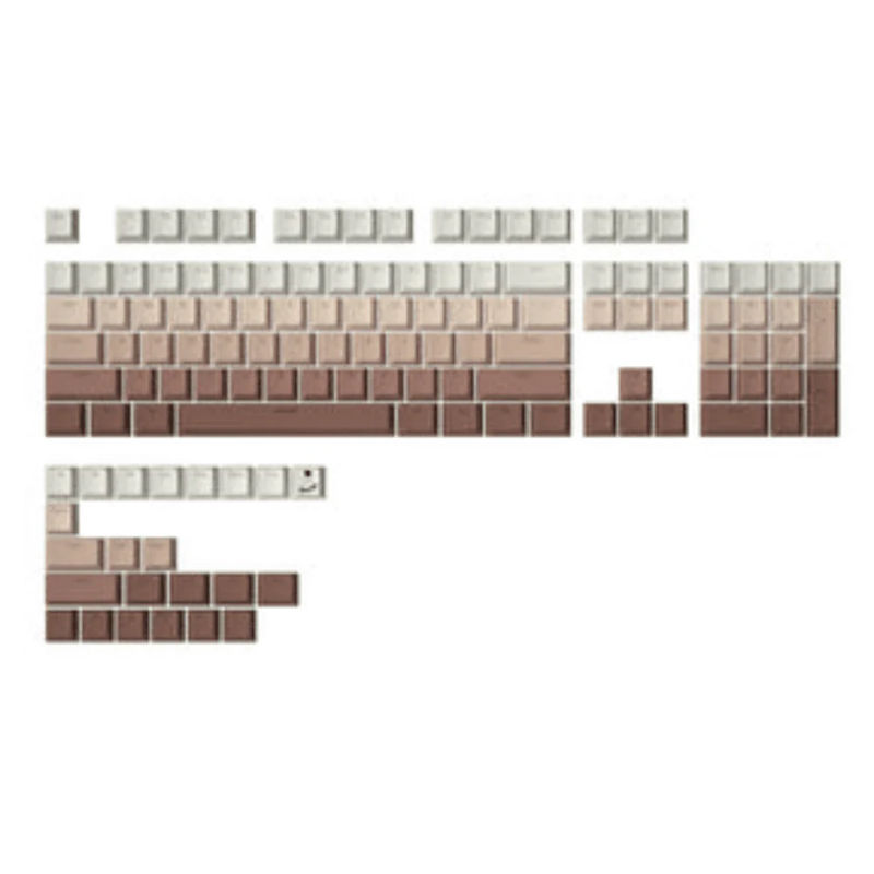 YUNZII Gradient Cherry Profile Keycap Set - Type:Brown