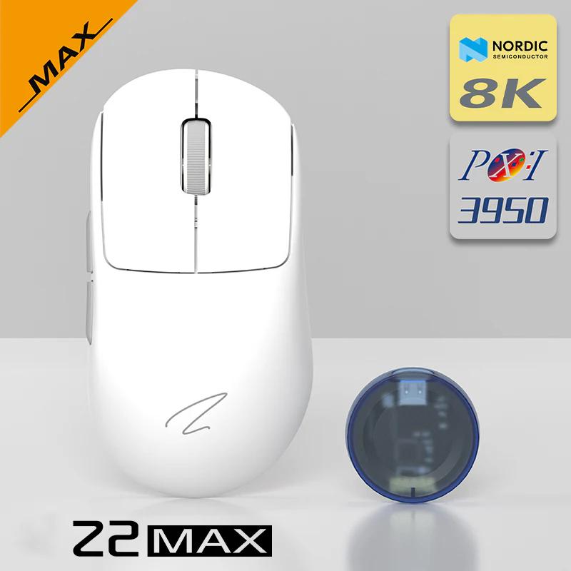 Zaopin Z2 MAX Swappable Switch 8K Wireless PAW3950 Mouse - Version:Z2 MAX - Type:White(Grey Bottom)