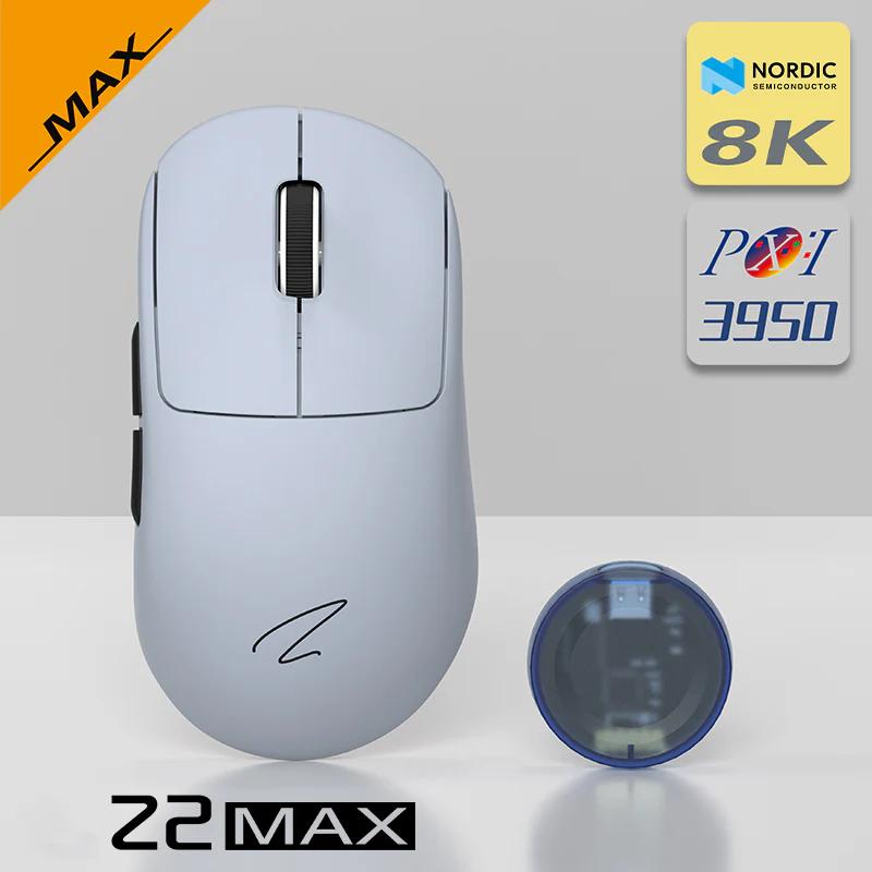 Zaopin Z2 MAX Swappable Switch 8K Wireless PAW3950 Mouse - Version:Z2 MAX - Type:Grey