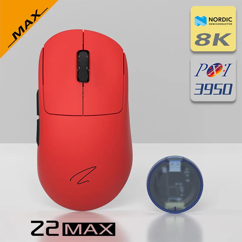 Zaopin Z2 MAX Swappable Switch 8K Wireless PAW3950 Mouse - Version:Z2 MAX - Type:Red