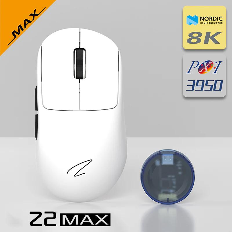 Zaopin Z2 MAX Swappable Switch 8K Wireless PAW3950 Mouse - Version:Z2 MAX - Type:White(Black Bottom)