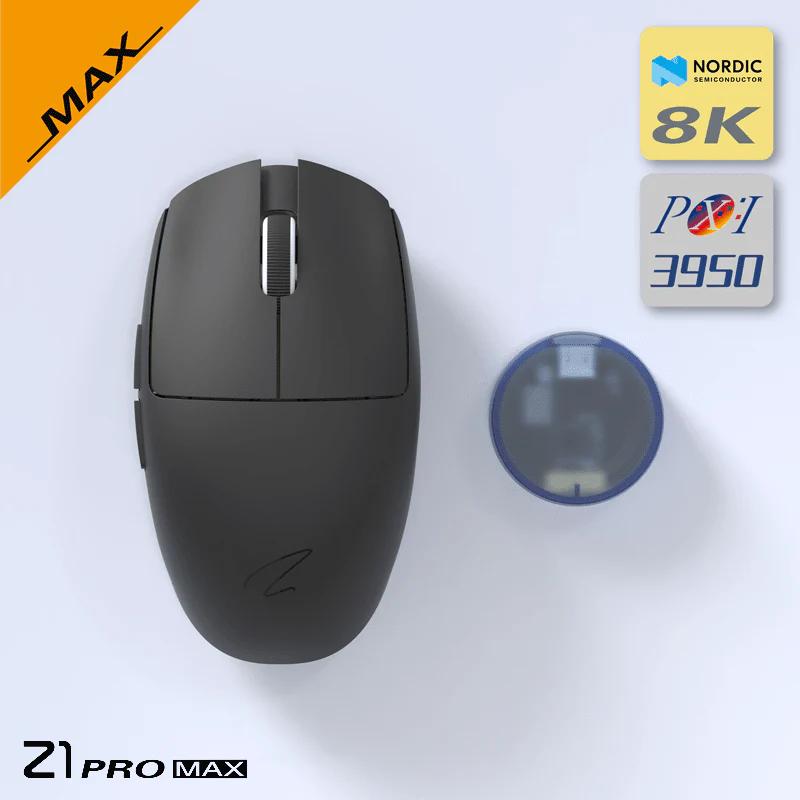 Zaopin Z1 PRO MAX Three Mode 8K PAW3950 Mouse - Version:Z1 PRO MAX - Color Type:Black