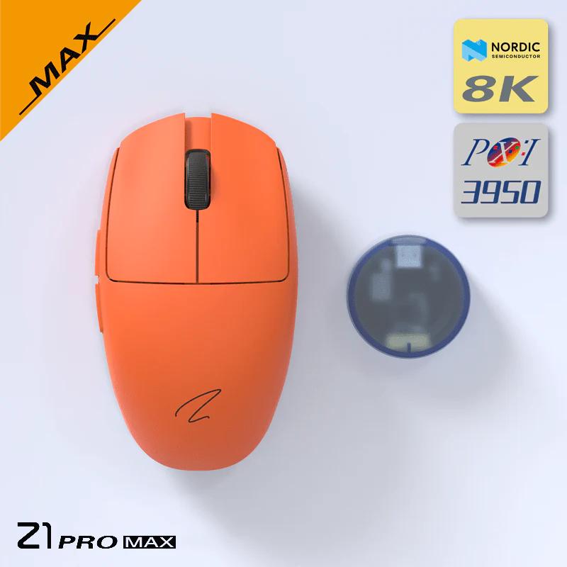 Zaopin Z1 PRO MAX Three Mode 8K PAW3950 Mouse - Version:Z1 PRO MAX - Color Type:Orange