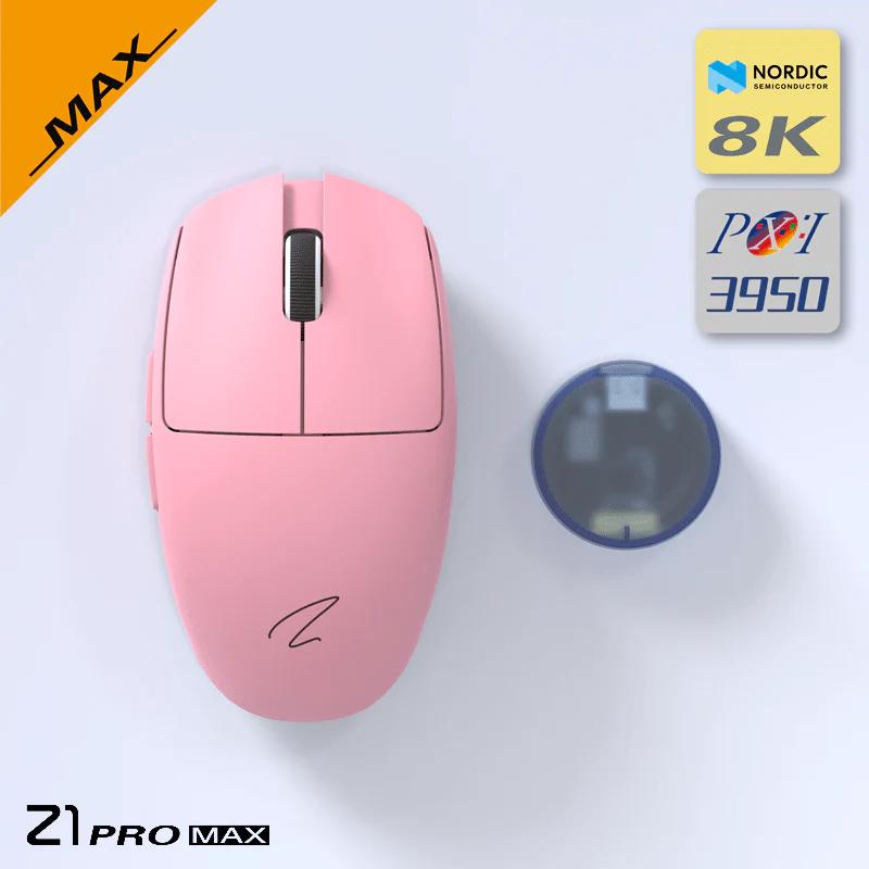 Zaopin Z1 PRO MAX Three Mode 8K PAW3950 Mouse - Version:Z1 PRO MAX - Color Type:Pink