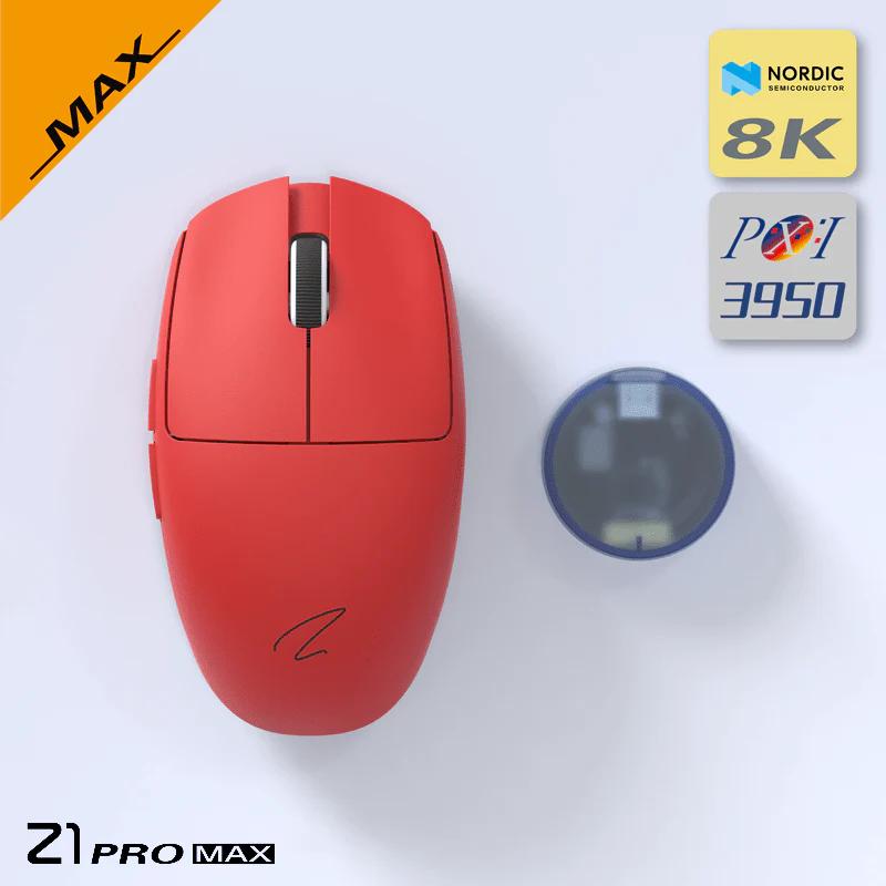 Zaopin Z1 PRO MAX Three Mode 8K PAW3950 Mouse - Version:Z1 PRO MAX - Color Type:Red