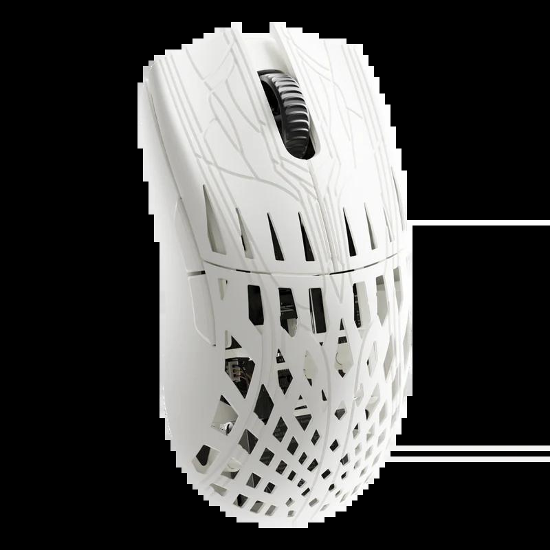 PWNAGE Trinity CF Carbon Fiber Symm 37g Gaming Mouse - Version:Trinity CF-White - Sides:Solid