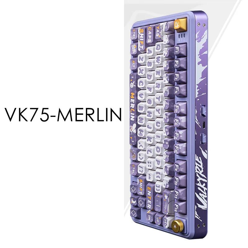 VALKYRIE VK75 Gasket Three Mode Mechanical Keyboard - Version:VK75-MERLIN