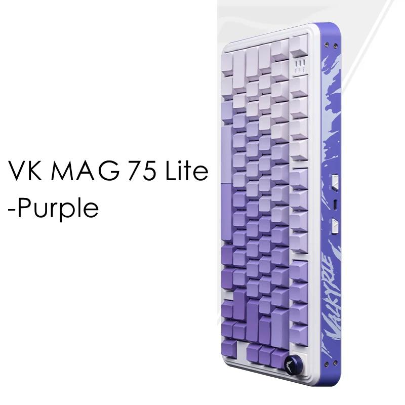 VALKYRIE VK MAG 75 Hall Effect 8Khz Magnetic Switch Keyboard - Version:VK MAG 75 Lite-Purple