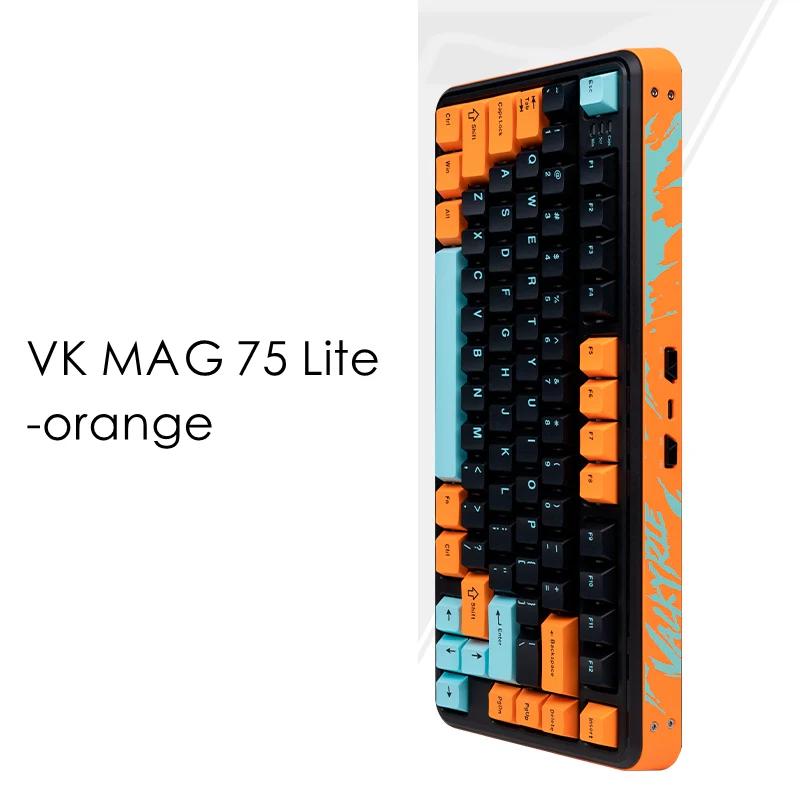 VALKYRIE VK MAG 75 Hall Effect 8Khz Magnetic Switch Keyboard - Version:VK MAG 75 Lite-Orange