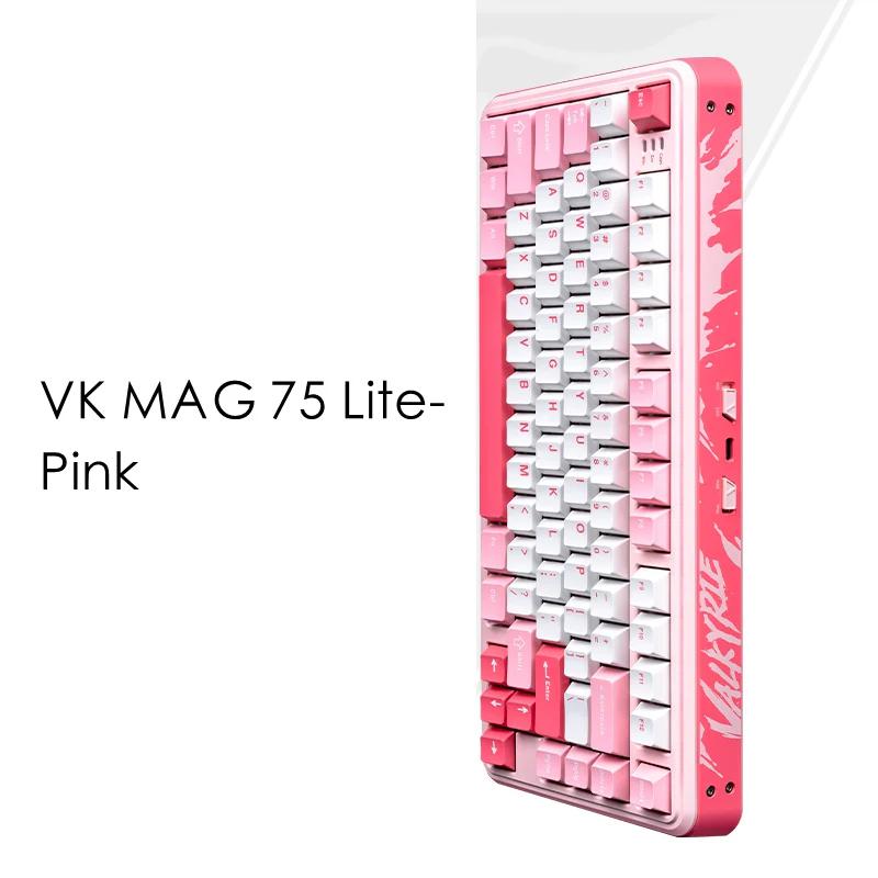 VALKYRIE VK MAG 75 Hall Effect 8Khz Magnetic Switch Keyboard - Version:VK MAG 75 Lite-Pink