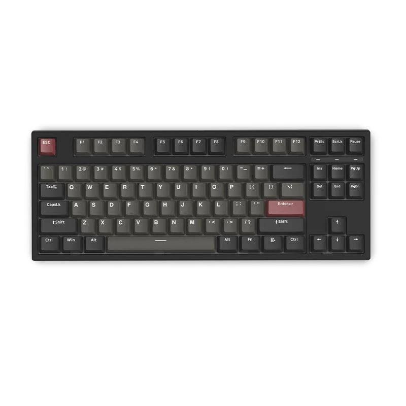 FL·ESPORTS GP87 Wired Mechanical Keyboard - Version:Black Red-Wired - Switch:BOX Red
