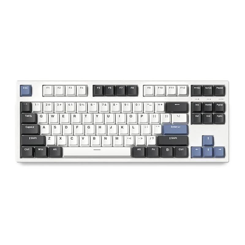 FL·ESPORTS GP87 Wired Mechanical Keyboard - Version:White-Wired - Switch:BOX Red