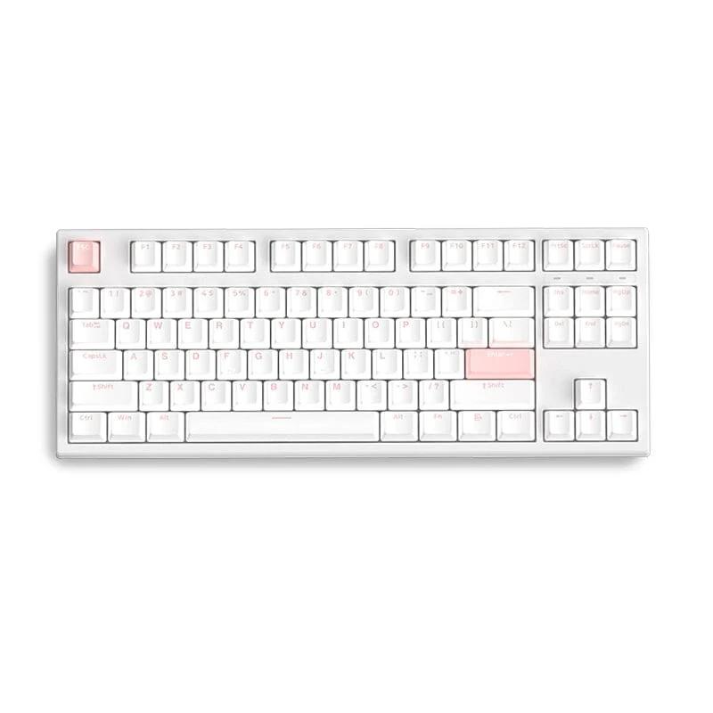 FL·ESPORTS GP87 Three Mode Mechanical Keyboard - Version:Peach-Three Mode - Switch:BOX ice mint