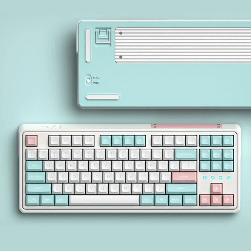 FL·ESPORTS CMK87-SAM Three-Modes 87Keys Mechanical Keyboard - Type:Candy - Switch:BOX Red
