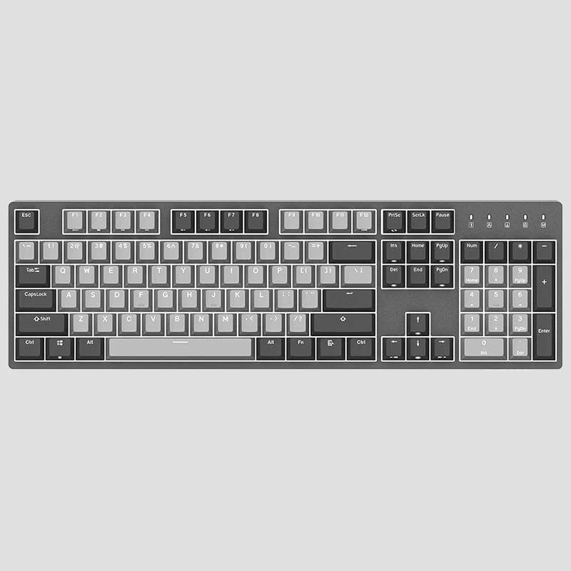 Durgod Taurus K320/K310 White Backlit 87/104keys Mechanical Keyboard - Switch:Cherry Blue - Type:104 keys