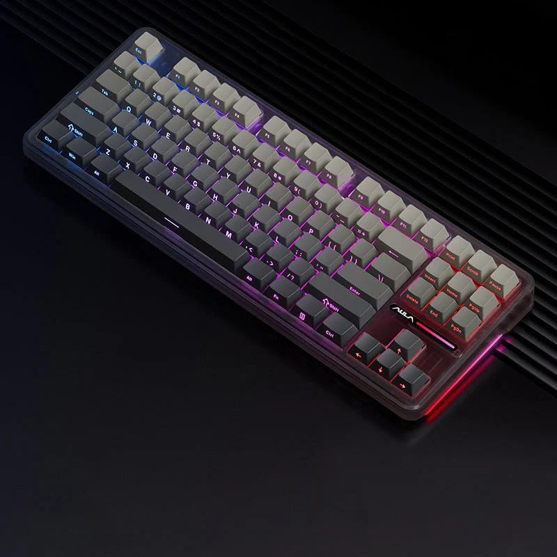 AULA F87 Pro Mechanical Keyboard - Version:Side printed-Tri-Mode - Switch:Space Switch