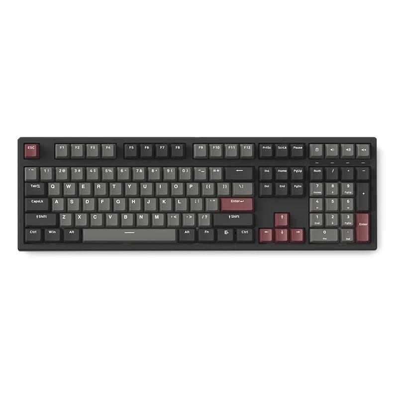 FL·ESPORTS GP108 Three Mode Mechanical Keyboard - Version:Black Red-Three Mode - Switch:BOX ice mint