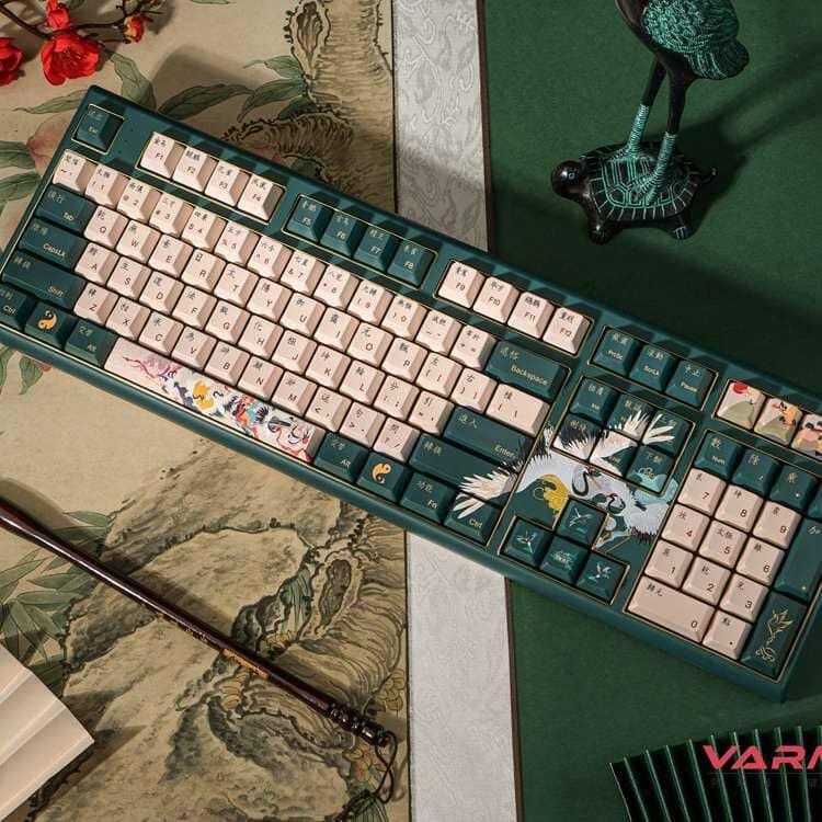 Varmilo VBS108V2/VBM108V2 Crane of Lure Series Wired Mechanical Keyboard - Switches:Cherry MX Brown(three mode) - Layouts:ANSI