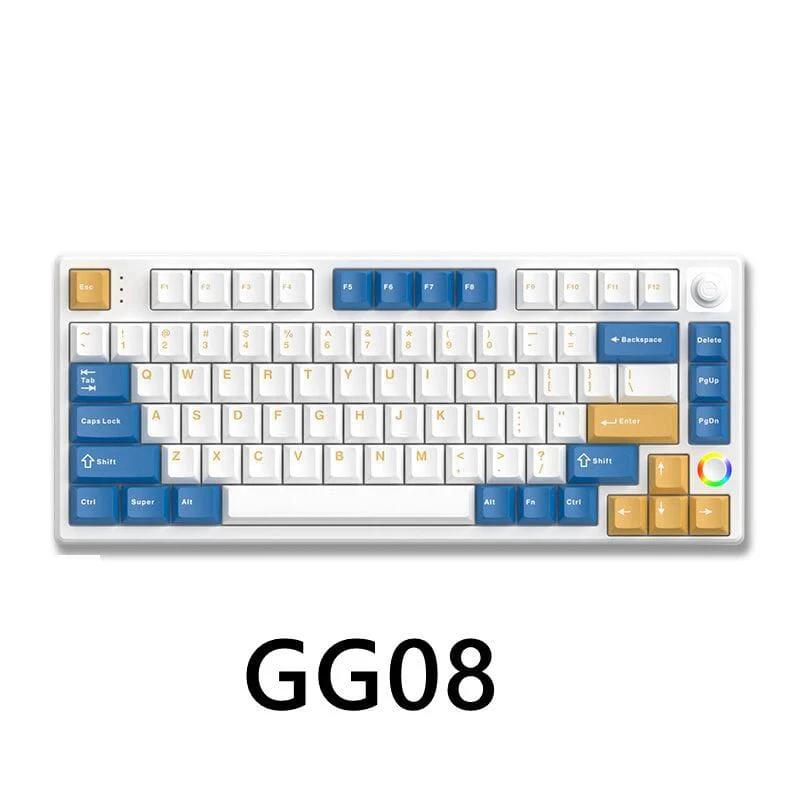 HELLOGANSS HS75T Mechanical Keyboard(AA Battery) - Type:GG-08 - Switch:Blue Pinyue Tactile