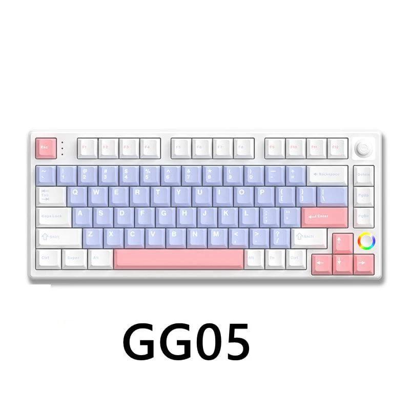 HELLOGANSS HS75T Mechanical Keyboard(AA Battery) - Type:GG-05 - Switch:Blue Pinyue Tactile