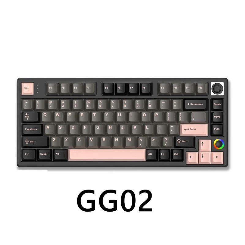 HELLOGANSS HS75T Mechanical Keyboard(AA Battery) - Type:GG-02 - Switch:Blue Pinyue Tactile