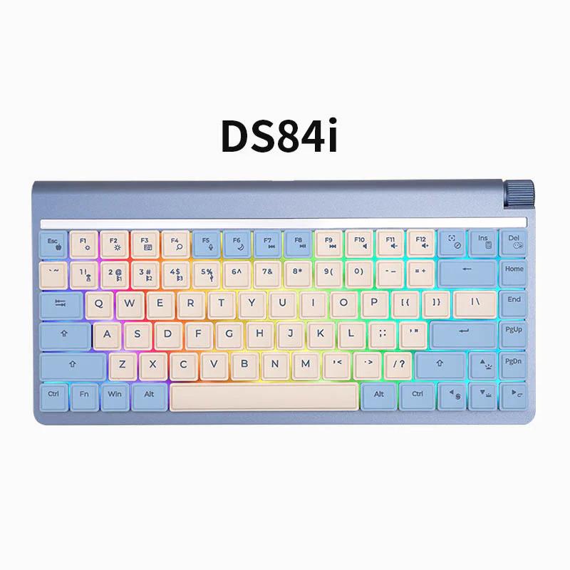 DoubleShell DS84i Low Profile Mechanical Keyboard - Version:Blue - Switch:Gateron Brown