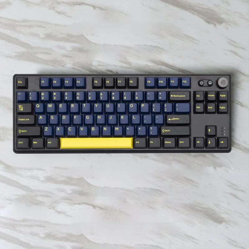 CIDOO ABM084 Three Mode Mechanical Keyboard - Version:Deep Blue - Switches:Grey Linear