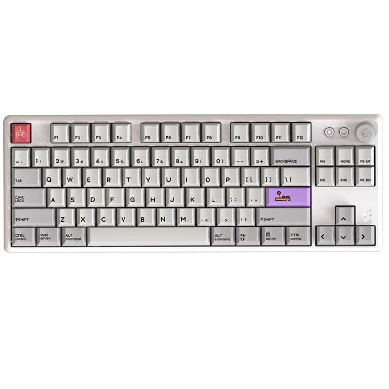 CIDOO ABM084 Three Mode Mechanical Keyboard - Version:Grey(cherry profile) - Switches:BOX White