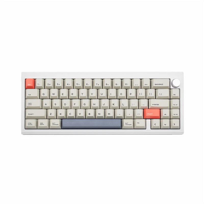 CIDOO V65 V3 Three Mode VIA Mechanical Keyboard - Version:V65 V3 White case - Switches:Grey switch