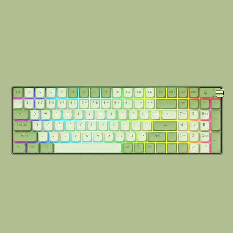Fopato P98 Mechanical Keyboard - Version:Green - Switch:TTC Gold Pink V2