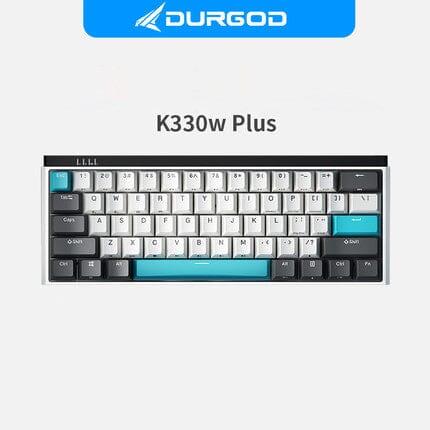 DURGOD K330W PLUS Wireless Hot-Swap Mechanical Keyboard - Type:Black - Switches:Brown Switch