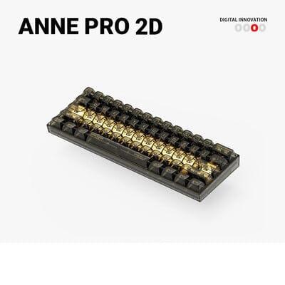 Anne Pro 2D Mechanical Keyboard - Version:Black - Switch:Gateron pro 2.0 Brown
