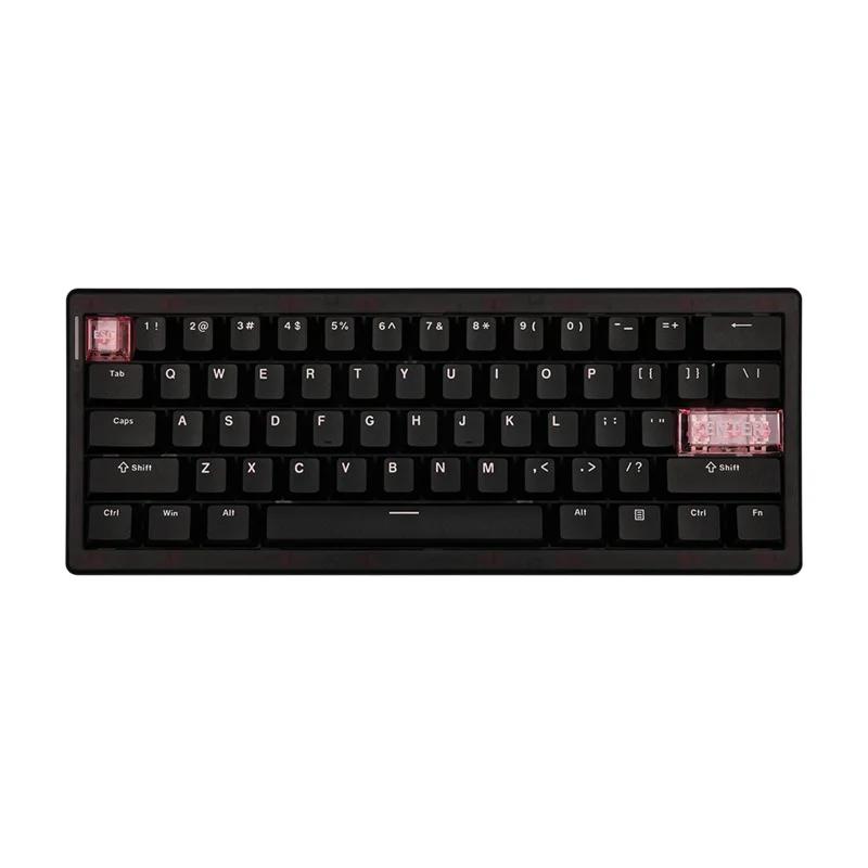 CIDOO QK61 V2 VIA Programmable 60% Mechanical Keyboard - Version:QK61 V2 Black - Switch:CIDOO Pearl White Switch