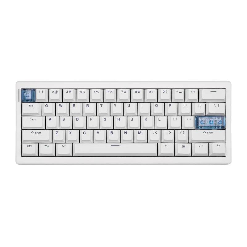CIDOO QK61 V2 VIA Programmable 60% Mechanical Keyboard - Version:QK61 V2 White - Switch:CIDOO Pearl White Switch