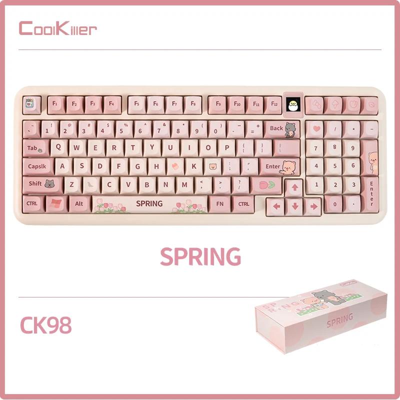 CoolKiller Spring Series Mechanical Keyboard - Version:Spring CK98 - Switch:Meowth Linear