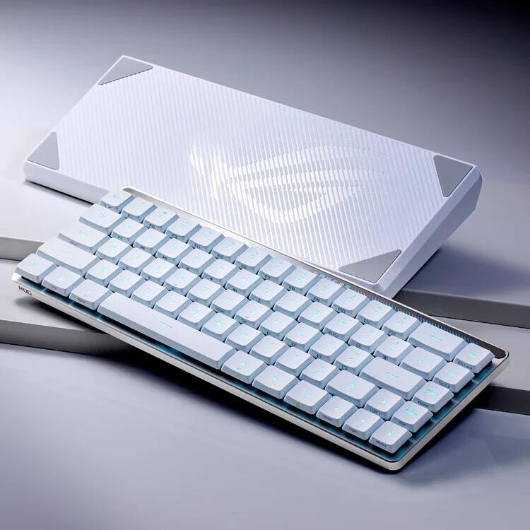 ROG RX Optical Low Profile Switch Mechanical Keyboard - Switch:Blue Switch - Color Version:White