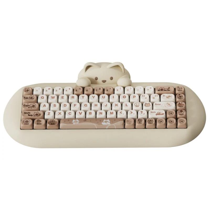 YUNZII C68 HI-FI Mechanical Keyboard - Version:Coffee - Switch:Milk-Linear