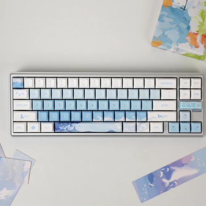 VARMILO Sword68 Full CNC Metal Three Mode Mechanical Keyboard - Type:Ariel - Switches:Kailh Prestige Voice