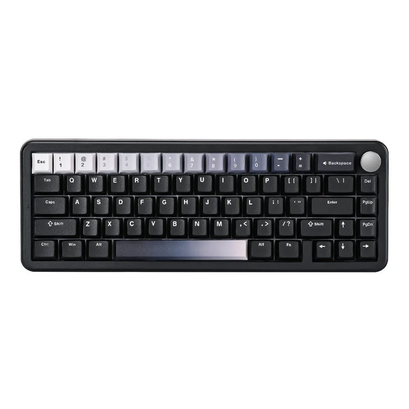 YUNZII B68 Wireless Mechanical Keyboard - Version:B68  Black - Switch:Cocoa Cream V2 Switch
