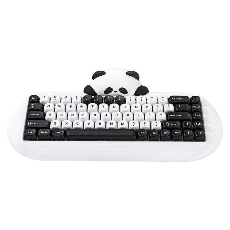 YUNZII C68 Panda Wireless Hi-Fi Mechanical Keyboard - Version:C68 Panda-White - Switch:YUNZII Panda Linear Switch