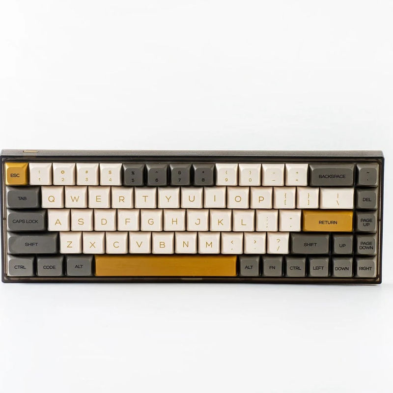 YUNZII KC68 Shimmer RGB Hot Swappable Mechanical Keyboard - Switch:Gateron Black